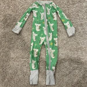 Little Sleepies Green Koala Print Zippy - 6-12M